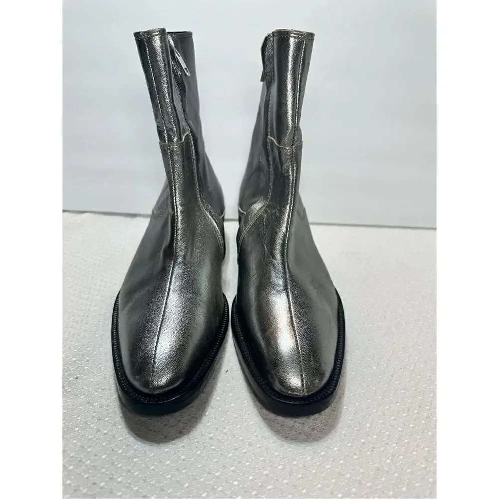 J Lindeberg metallic leather boots size 36 (US 5.5)